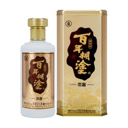 百年糊涂 酒银世纪微酱52度高粱浓香白酒礼盒450mL*6