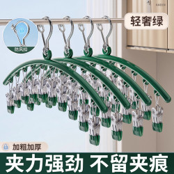 不锈钢晒袜子神器晾衣架多夹子家用晒内衣专用的加厚晾衣夹阳台