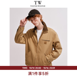 TEENIE WEENIE 复古美式质感做旧宽松挺阔骨感休闲夹克