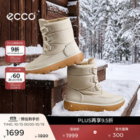 ecco 靴子女 26秋冬新款厚底保暖百搭鞋雪地靴时尚穿搭外穿 雪境243323