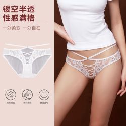 布迪设计 性感镂空纯欲透气蕾丝内裤中低腰女士三角裤