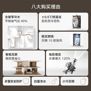 小米燃气热水器16LN1家用洗澡零冷水增压恒温即热式天然气热水器4