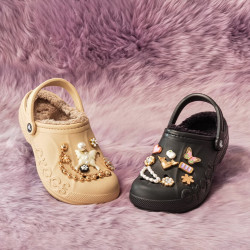 crocs 贝雅暖棉洞洞鞋 205969