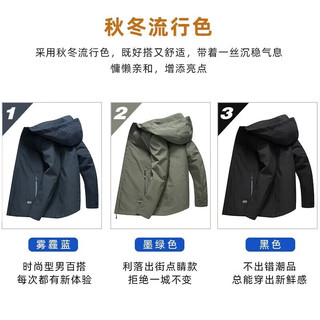罗蒙 SJK19HF1009M 可拆卸帽加棉夹克 黑色 M