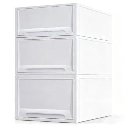 稻草熊 抽屉式 收纳柜可叠加 2062 深50*宽45*高30cm  3个装