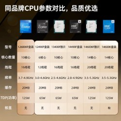 七彩虹 百补+补贴10%】英特尔12600KF/14490F/14600K搭七彩虹B760板U套装