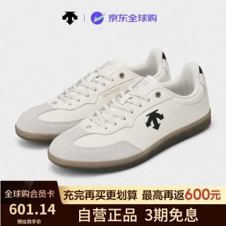 迪桑特 Edge Court 生活系列德训鞋复古运动鞋男女同款黑米色41