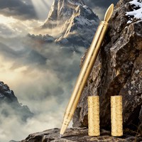 朱炳仁 铜如意金箍笔套装铜笔齐天大胜笔架摆件悟空棒铜笔礼物
