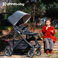 UPPAbaby CRUZ V2+高景观婴儿车可坐可躺可折叠 双向宝宝推车 雪松灰
