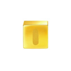 老庙黄金 老庙26个英文字母趣味黄金足金正方小金块送礼送朋友生日礼物