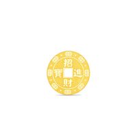 周大福 寓意天官赐福招财进宝足金黄金工艺金章计价多款可选礼物