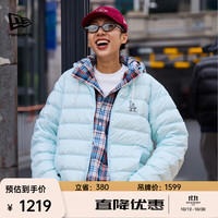 NEW ERA 26新品MLB轻量保暖简约连帽排骨羽绒服男女NE 15375775