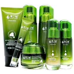 Avocado/果之秘 草本植物鳄梨精华补水保湿抗皱护肤品套装抗氧化修复套装  6件套