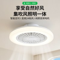 2026新款卧室吸顶风扇灯超薄静音隐形吊扇灯客厅餐厅家用一体吊灯