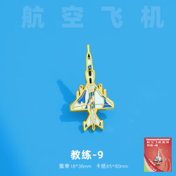 赋闲 东风5C/17/31BJ/61冰箱贴徽章金两用属航空护国重器长空利刃饰品 航天徽章--教练9