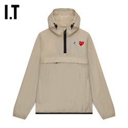 COMME des GARÇONS IT CDG PLAY COMME des GARCONS川久保玲连帽上衣套头半拉链