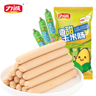 力诚 香甜玉米肠224g 28g*8支 独立小包装早餐泡面搭子
