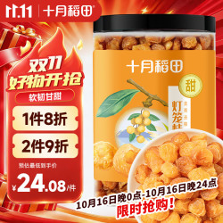 十月稻田 桂圆肉270g 无核免剥 桂圆干肉 龙眼肉干 即食零食 泡水煲汤材料