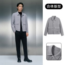 GXG 男士翻领短夹外套