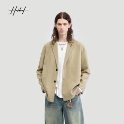 HERBEL 黑白 男士休闲潮流西服26秋季新款肌理纹路时尚品质商务西