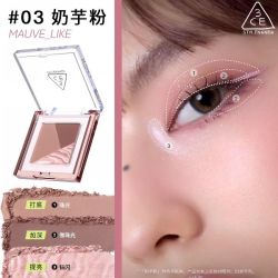 3CE 三色眼影盘哑光珠光