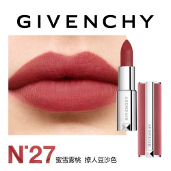 GIVENCHY 高定香榭粉丝绒唇膏 #N27雪柿桃 3.4g *2支（买1赠1）