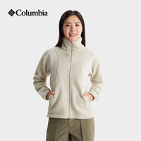 哥伦比亚 户外女子保暖旅行野营时尚运动抓绒衣AR3724 278 米白色 L(165/88A)