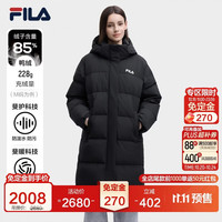 斐乐 RGB暖肤羽绒服丨斐乐女士长款羽绒服26冬舒适防泼水连帽外套