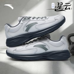 安踏 星云3跑步鞋男皮面防水保暖2026冬季新款运动鞋