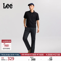 Lee 26秋冬经典小Logo织标舒适直筒休闲裤男休闲潮