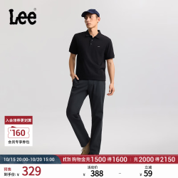 Lee 26秋冬经典小Logo织标舒适直筒休闲裤男休闲潮
