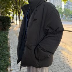 new balance NB秋冬男女情侣羽绒服短款百搭韩版防风连帽保暖外套