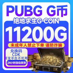 绝地求生 PUBG G币11200G-coin 绝地求生吃鸡端游 CDK游戏币未成年禁止下单