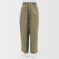 無印良品 MUJI 无印良品 大童 水洗斜纹 宽版裤 儿裤子童装长裤秋季