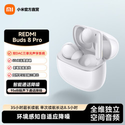 小米 REDMI 红米 Buds 8 Pro 入耳式蓝牙耳机 冰釉白