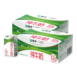 蒙牛 纯牛奶250ml×18包×2箱100%生牛乳醇浓营养