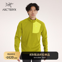 始祖鸟 DELTA 1/2 ZIP 保暖 男子 抓绒衫 榄苔绿/欣快绿 L