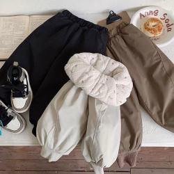 米奇丁当 儿童蚕丝棉裤2025冬季一条过冬三层夹棉加厚保暖防风男女童外穿裤