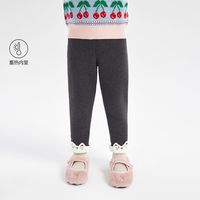 百亿补贴:笛莎 童装女童裤子2025年冬装新款儿童女宝加绒修身小脚打底休闲裤