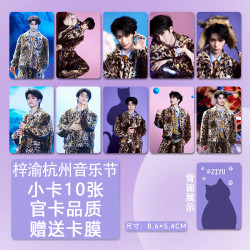 梓渝音乐节小卡加厚拍立得明星片照片海报镭射票周边应援