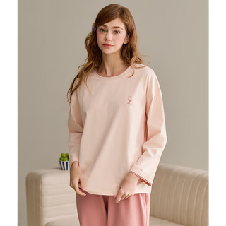 芬腾 纯棉长袖长裤家居服套装 深灰 2XL