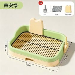 嬉皮狗 大号防溅狗厕所加高围栏铁网格宠物定点尿盆不湿脚室内便盆
