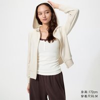 优衣库 拉链连帽外套/内里摇粒绒优衣库女装491208