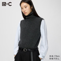 优衣库 羊绒背心女装合作款488691 08 深灰色 S