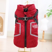 歌照 2026年狗狗衣服冬装中小型犬柴犬柯基保暖两脚衣泰迪可牵引棉马甲