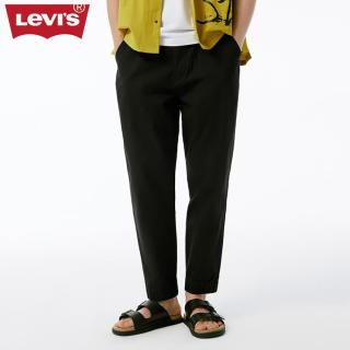 Levi's 春季男士休闲裤黑色简约时尚锥形长裤