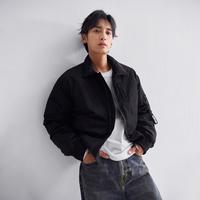 Lee 男女同款棒球领羽绒服