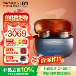 宝华韦健 Pi8 入耳式真无线蓝牙耳机 迈凯伦 灰橙色