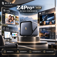 极空间 Z4 Pro+ NAS存储（16GB、无硬盘）