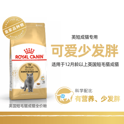 皇家 法国皇家英国短毛猫成猫全价粮BS34/2kg主粮金银渐层蓝猫